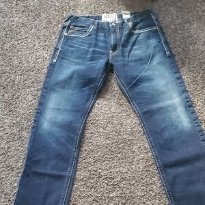 Like NEW Ariat Slim Straight Jeans with Vintage Fading and Contrast Stitching